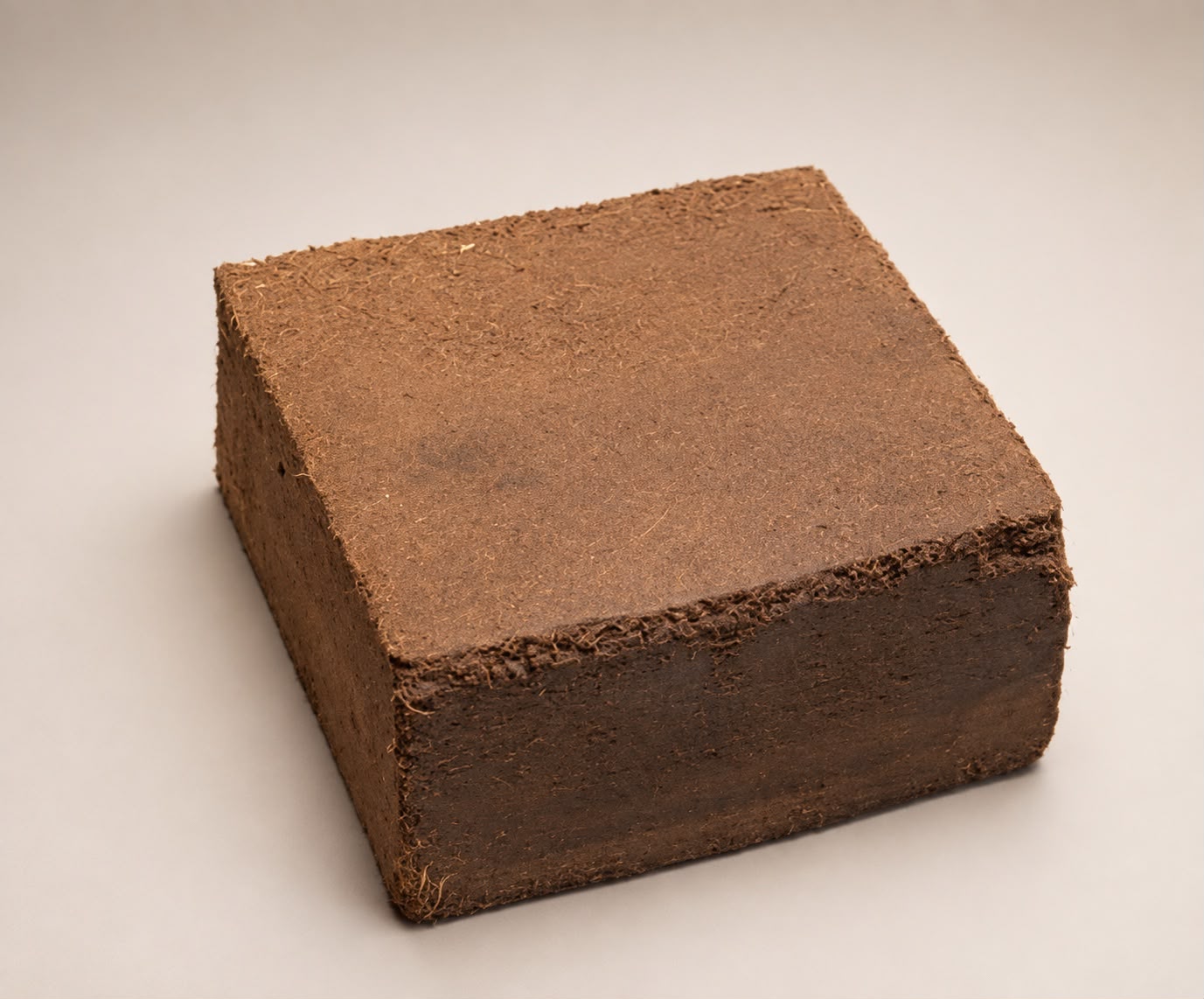 Compressed cocopeat block